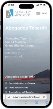 Alvarez Abogados Tenerife Web Móvil